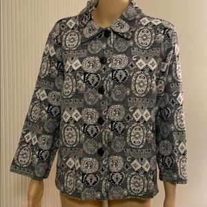 Chico’s Design size (Chico) 2 tapestry like jacket